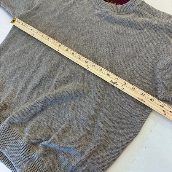 Vtg Eddie Bauer Fisherman Sweater Mens Medium Cotton Ribbed Knit Grandpa Chunky - Picture 5 of 6